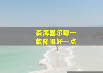 森海塞尔哪一款降噪好一点