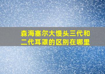 森海塞尔大馒头三代和二代耳罩的区别在哪里