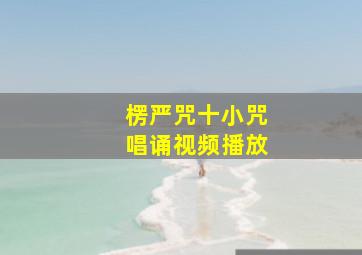 楞严咒十小咒唱诵视频播放