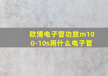 欧博电子管功放m100-10s用什么电子管