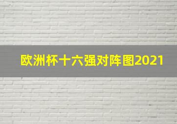 欧洲杯十六强对阵图2021