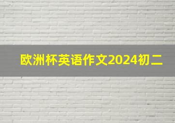 欧洲杯英语作文2024初二