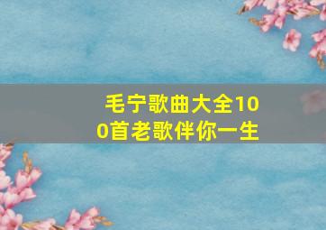 毛宁歌曲大全100首老歌伴你一生