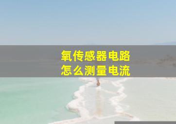 氧传感器电路怎么测量电流