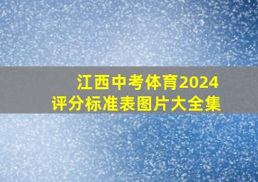 江西中考体育2024评分标准表图片大全集