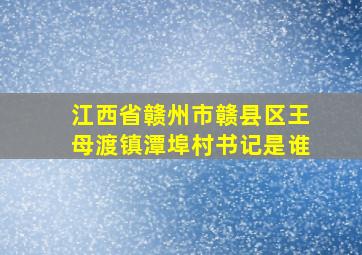 江西省赣州市赣县区王母渡镇潭埠村书记是谁