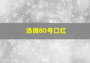 汤姆80号口红