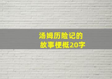 汤姆历险记的故事梗概20字