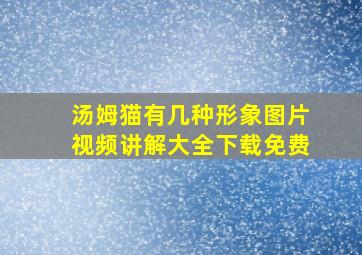 汤姆猫有几种形象图片视频讲解大全下载免费