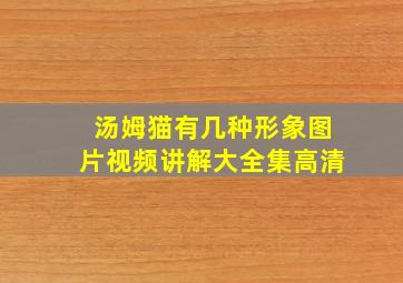 汤姆猫有几种形象图片视频讲解大全集高清