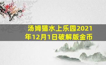 汤姆猫水上乐园2021年12月1日破解版金币