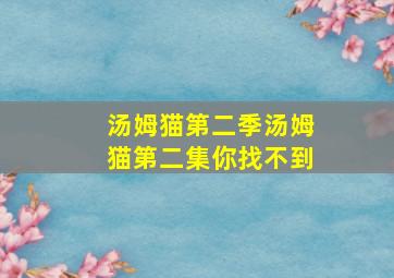 汤姆猫第二季汤姆猫第二集你找不到