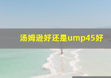 汤姆逊好还是ump45好