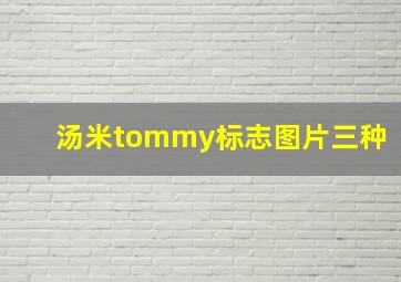 汤米tommy标志图片三种