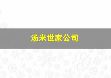 汤米世家公司