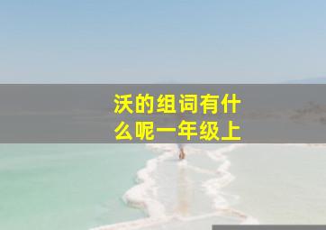 沃的组词有什么呢一年级上