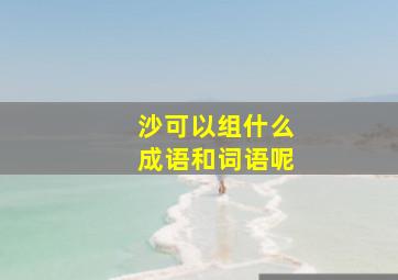 沙可以组什么成语和词语呢