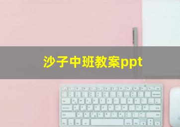 沙子中班教案ppt