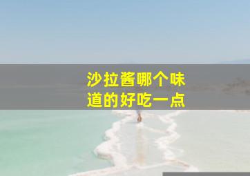 沙拉酱哪个味道的好吃一点