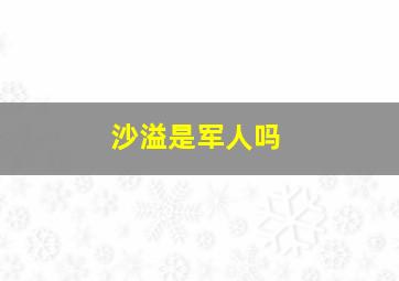 沙溢是军人吗