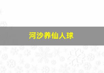 河沙养仙人球