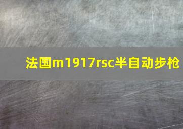 法国m1917rsc半自动步枪