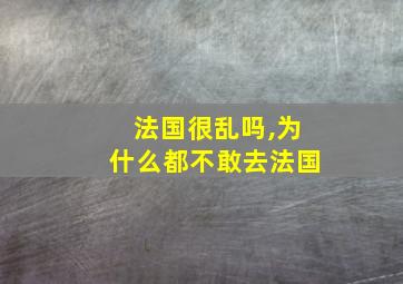 法国很乱吗,为什么都不敢去法国