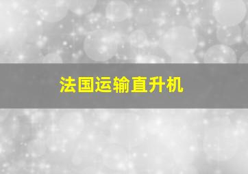 法国运输直升机