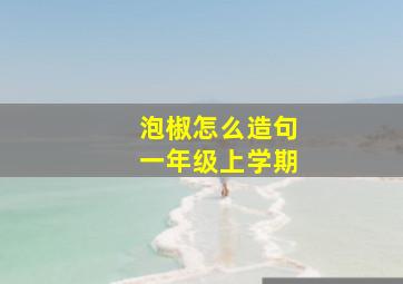 泡椒怎么造句一年级上学期