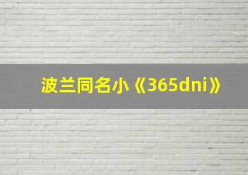 波兰同名小《365dni》