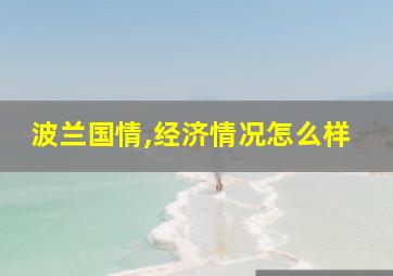 波兰国情,经济情况怎么样