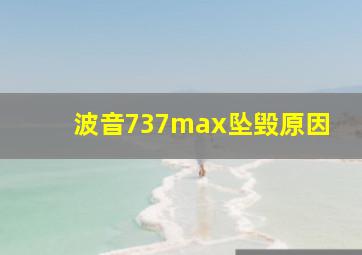 波音737max坠毁原因