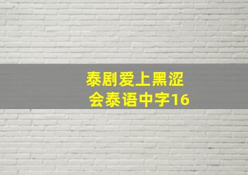 泰剧爱上黑涩会泰语中字16