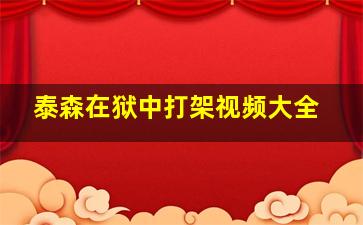 泰森在狱中打架视频大全