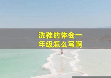 洗鞋的体会一年级怎么写啊