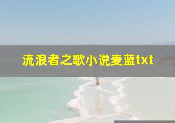 流浪者之歌小说麦蓝txt