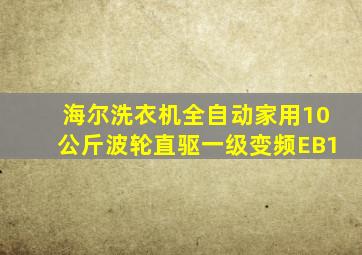 海尔洗衣机全自动家用10公斤波轮直驱一级变频EB1