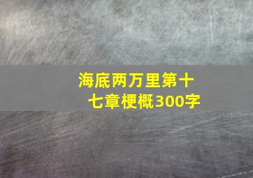 海底两万里第十七章梗概300字