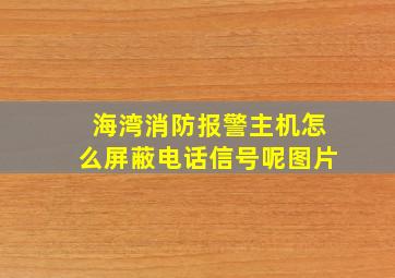 海湾消防报警主机怎么屏蔽电话信号呢图片