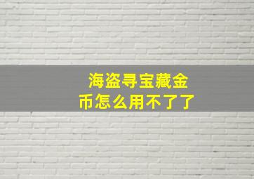 海盗寻宝藏金币怎么用不了了