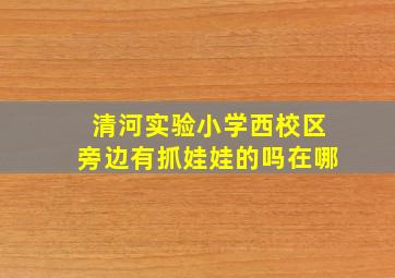 清河实验小学西校区旁边有抓娃娃的吗在哪