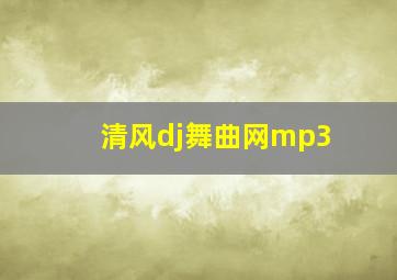 清风dj舞曲网mp3