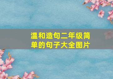 温和造句二年级简单的句子大全图片