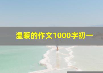 温暖的作文1000字初一