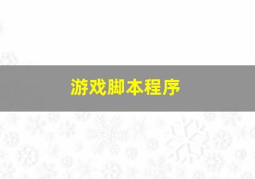 游戏脚本程序