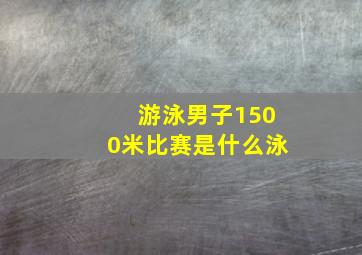 游泳男子1500米比赛是什么泳