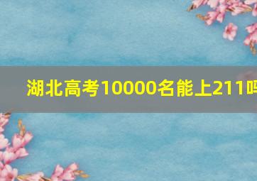 湖北高考10000名能上211吗