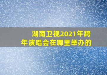 湖南卫视2021年跨年演唱会在哪里举办的