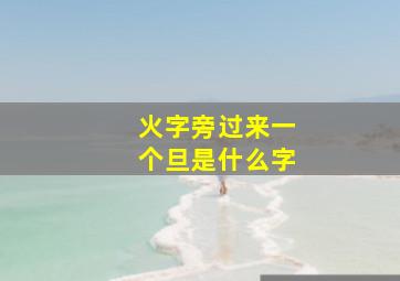 火字旁过来一个旦是什么字