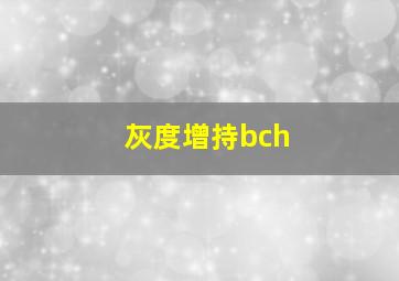 灰度增持bch